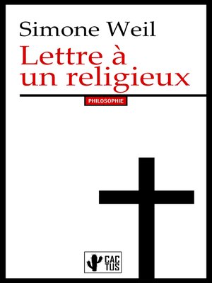 cover image of Lettre à un religieux